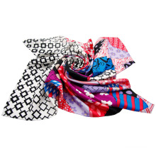 Printed Twill Silk Scarf 90x90